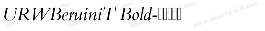 URWBeruiniT Bold字体转换